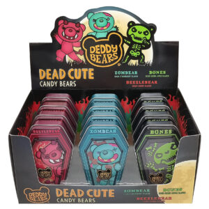 Boston America Halloween Deddy Bears Dead Cute Candy Tins 12ct